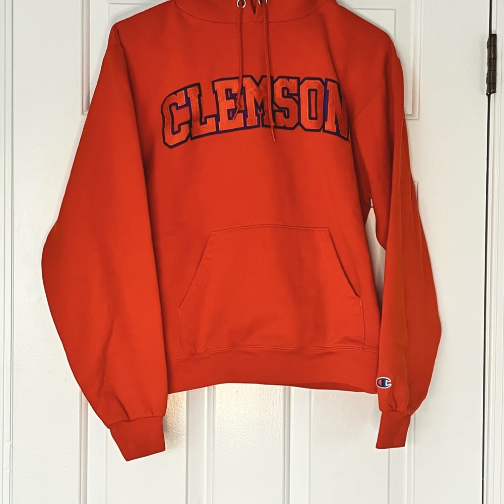 Clemson, Embroider Lettering, Men’s Small Hooded Sweatshirt